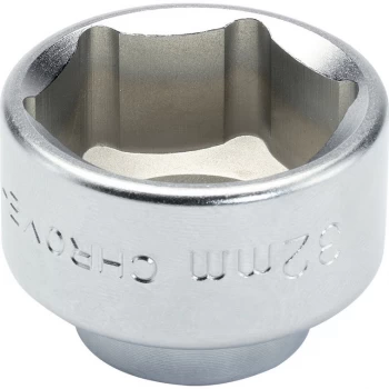 Image of Draper Expert 3/8" Drive Oil Filter Cap Socket Metric 3/8" 32mm