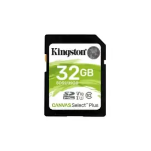 Image of Kingston Technology Canvas Select Plus memory card 32GB SDHC Class 10 UHS-I