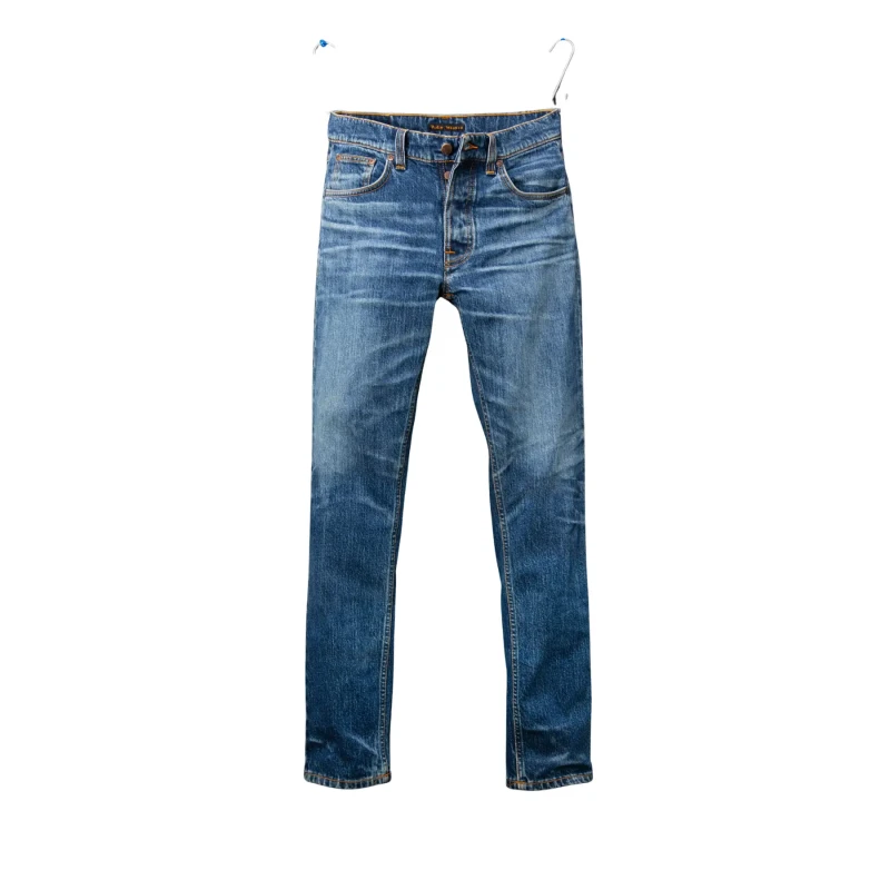 Image of Nudie Jeans Slim Jeans Nudie Jeans Solid Ollie Bleu Male 30x32