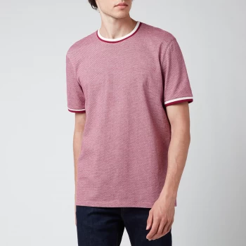 image of Ted Baker Mens Fresair Textured T-Shirt - Purple - 2/S