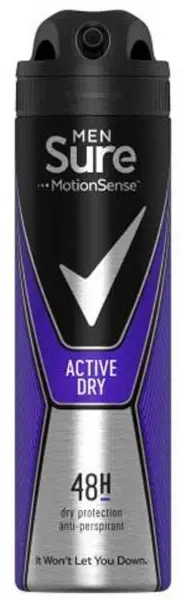 image of Sure Men Active Dry Deodorant 250ml