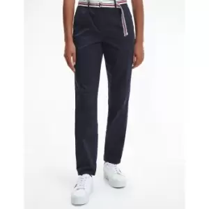 Image of Cotton Mix Straight Trousers