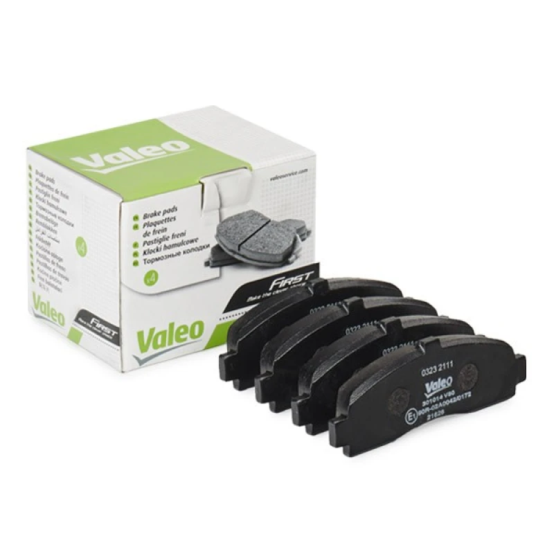 Image of VALEO 301014 Brake pad set Front Axle, without integrated wear sensor, FIRST, without anti-squeak plate Brake Pad Set,disc brake (402)