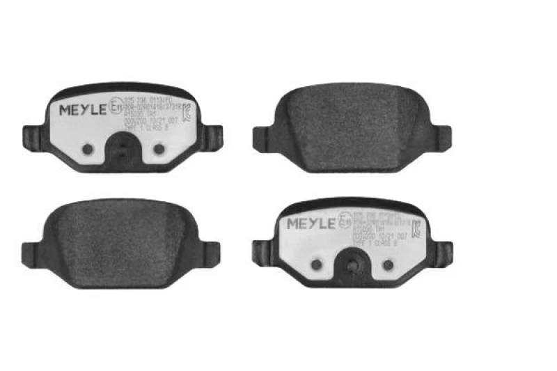 Image of MEYLE 025 236 0113/PD Brake pad set Rear Axle, excl. wear warning contact, MEYLE-PD Quality, with anti-squeak plate Brake Pad Set,disc brake (402)
