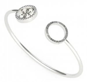 Image of Guess Equilibre Womens Stainless Steel Open Bangle Jewellery
