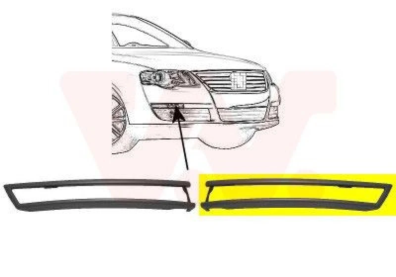 Image of VAN WEZEL Bumper cover VAN WEZEL 5839581