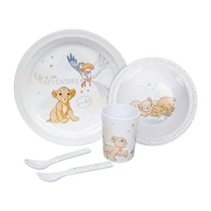 Image of Disney Magical Beginnings 5pc Melamine Crockery Set - Simba