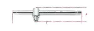 image of Beta Tools 900/42 1/4" Square Drive Sliding T-Handle 115mm 009000854