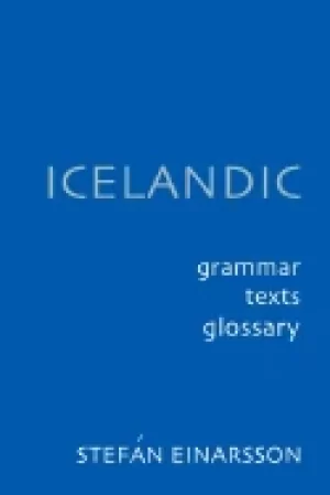 Image of icelandic grammar text and glossary