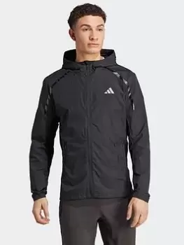 Image of adidas Marathon Warm-up Jacket, Black, Size 2XL, Men