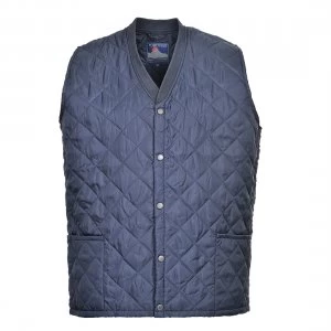 image of Portwest Mens Kinross Quilted Gilet Navy 2XL