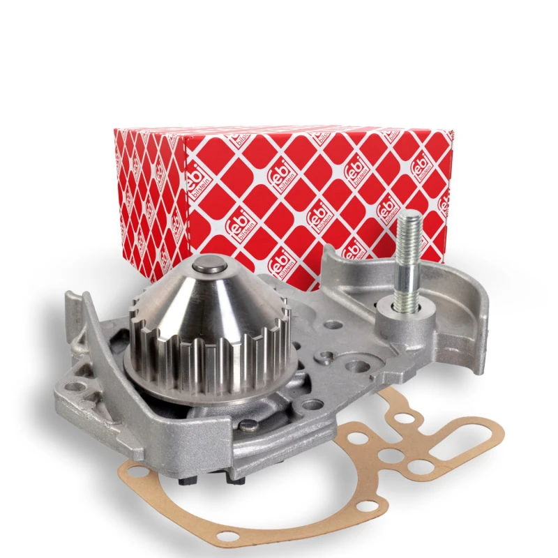 Image of FEBI BILSTEIN 21988 Water pump Number of Teeth: 20, Cast Aluminium, with studs, with gasket/seal Cast Aluminium Water Pump (1260)