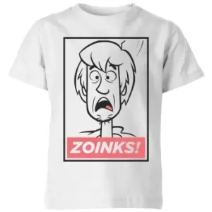 image of Scooby Doo Zoinks! Kids T-Shirt - White - 11-12 Years