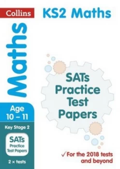 Image of KS2 maths SATs practice test papers by Collins KS2
