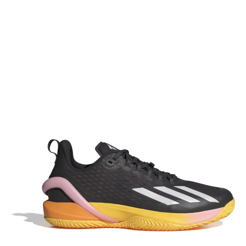 Image of adidas Adizero Cybersonic Clay Tennis Shoes Mens Blk/Met/Sprk male 7.5 (41.3)