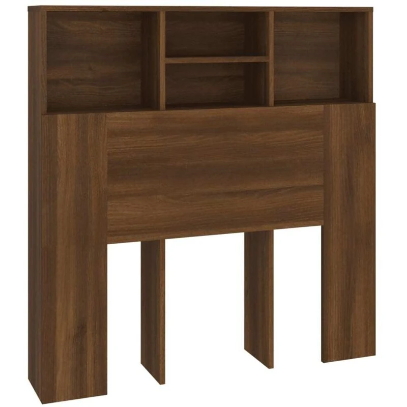 Image of VIDAXL Headboard Cabinet Brown Oak 100x19x103.5cm Vidaxl 8720286968697