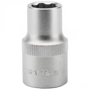 image of Draper Expert 9857 11mm 1/2" Square Drive 6pt Hi-torq Metric Socket