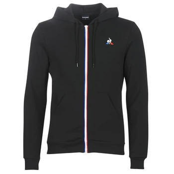 image of Le Coq Sportif ESS FZ HOODY No. 2m mens Tracksuit jacket in Black - Sizes XXL,S,M,L,XL