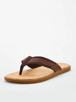 Image of UGG Seaside Flip Flops - Chestnut, Size 9, Men