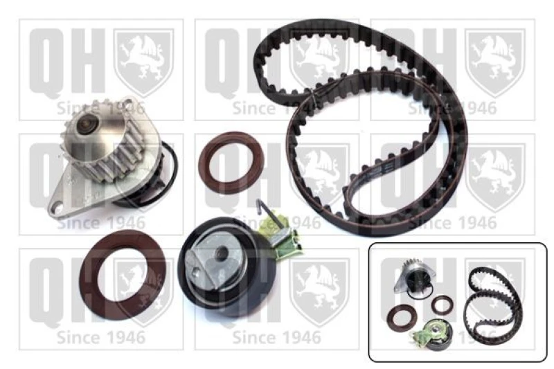 Image of QUINTON HAZELL Water pump and timing belt kit QUINTON HAZELL QBPK5770