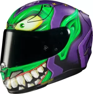 image of HJC RPHA 11 Green Goblin Marvel Helmet, purple, Size 2XL, purple, Size 2XL