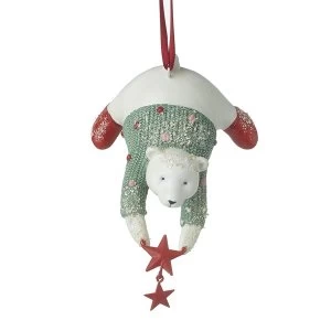 image of Polar Bear In Jumper Hanging Decor