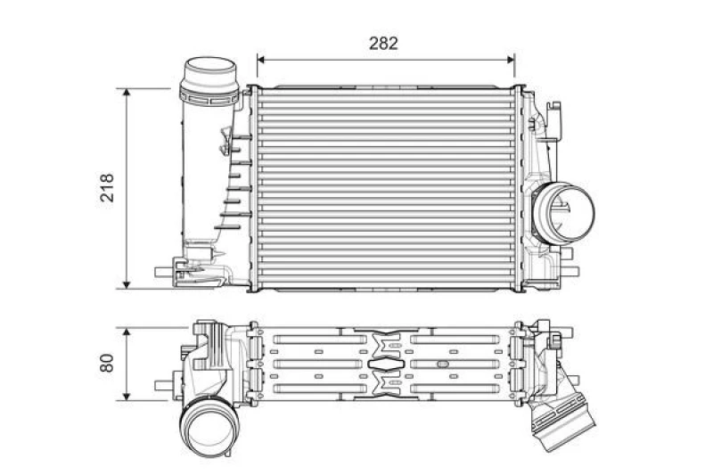 Image of Intercooler VALEO 818316