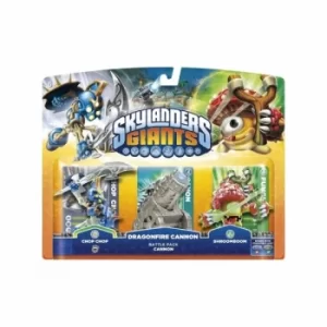 Image of Chop Chop, Dragon Fire Cannon, and Shroomboom (Skylanders Giants) Dragonfire Batte Pack