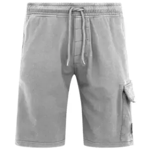 Image of CP COMPANY Lens Fleece Shorts - Grey