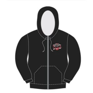 Image of Ftx Badge Logo Brand Zipped Hoodie Black - Large