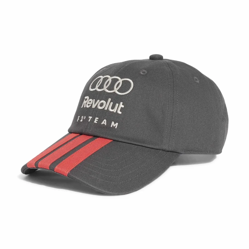 Image of Adidas Audi baseball cap Formula One Team DNA 3-Stripes Noir Unisex 56/58 cm