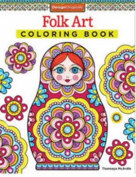 Image of Folk Art Coloring Book by Thaneeya Mcardle Book