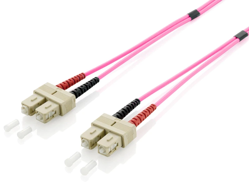 Image of Equip SC/SC Fiber Optic Patch Cable. OM4. 3m
