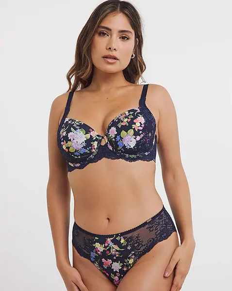 image of Dorina Dorina Curves Finley Hipster Brief INK Print Female 10 LO68501