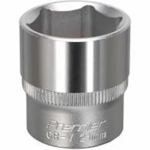 image of Genuine SEALEY S3821 WallDrive&#174; Socket 21mm 3/8Sq Drive