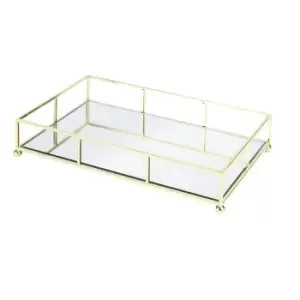 Image of Gold Mirrored Tray M&W - Gold