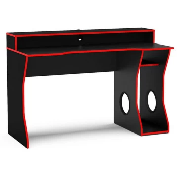 image of Birlea - Enzo Gaming Computer Desk Black & Red