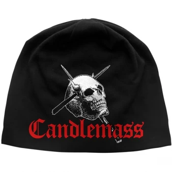 Image of Candlemass - Skull & Logo Unisex Beanie Hat - Black