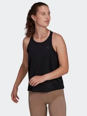 Image of adidas Parley Run Fast Running Tank Top, Black Size XS Women