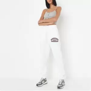 image of Missguided Overszied 90S Jogger Borg - White