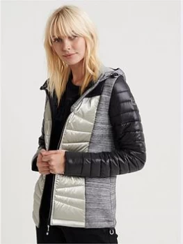 Image of Superdry Storm Panel Classic Hooded Jacket - Black, Size 10, Women