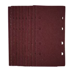 Image of Draper 1/3 Sanding Sheets with Hook and Loop, 93 x 190mm, 40 Grit (Pack of 10)