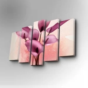 Image of 5PUC-010 Multicolor Decorative Canvas Painting (5 Pieces)