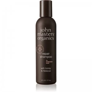 image of John Masters Organics Honey & Hibiscus Restoring Shampoo For Damaged Hair 177ml