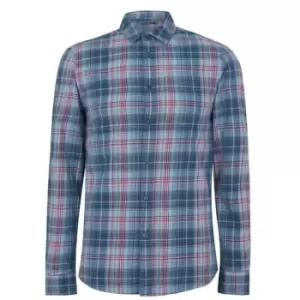 Image of French Connection Maple Check Shirt - Blue