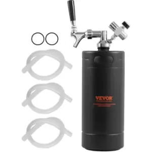 Image of VEVOR Beer Growler Tap System, 128Oz 4L Mini Keg, 304 Stainless Steel Pressurized Beer Growler, Keg Growler with Pressure Display, CO2 Regulator