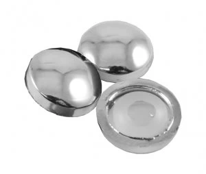 Image of Pack of 10 Plastidome Cover Caps Chrome