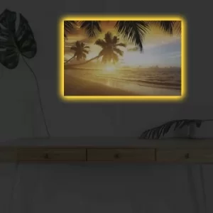 Image of 4570DHDACT-109 Multicolor Decorative LED Lighted Canvas Painting