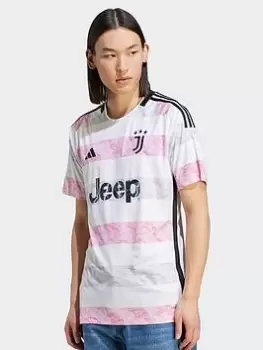 Image of Adidas Juventus Mens 23/24 Away Stadium Replica Shirt, White Size M Men