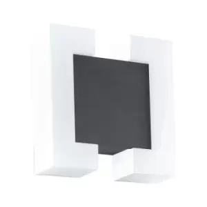 Image of Netlighting Sitia LED Outdoor Flush Wall Light Anthracite IP44
